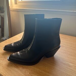 Zara Black Ankle Booties